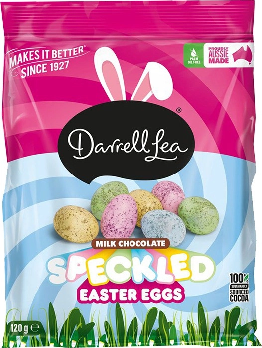 Darrell Lea Milk Chocolate Speckled Easter Eggs 120g