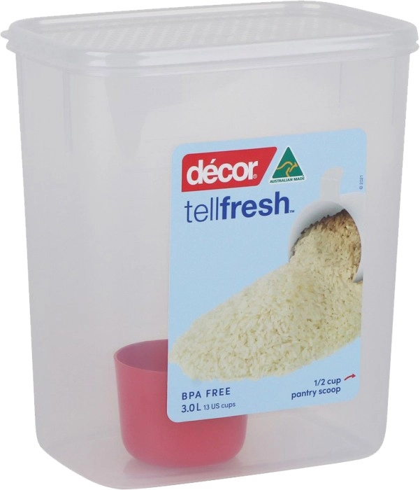 Décor Tellfresh Tall Oblong Container 3-Litre