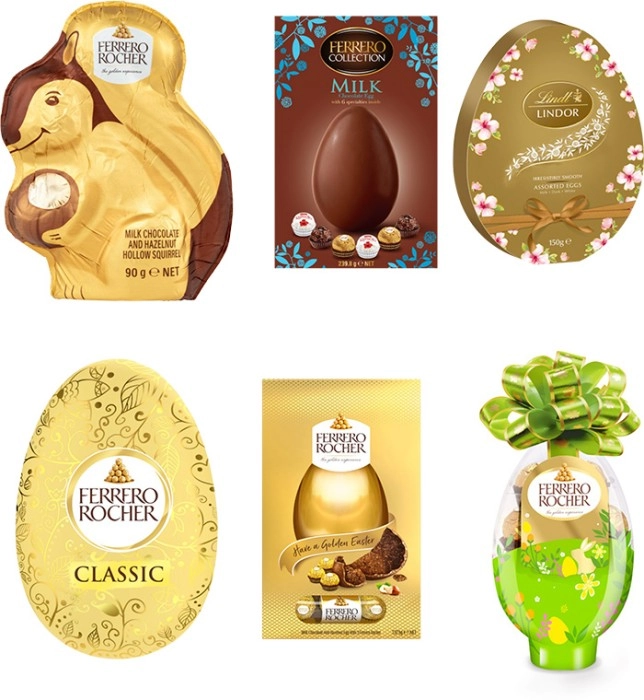 Ferrero Rocher and Lindt Easter