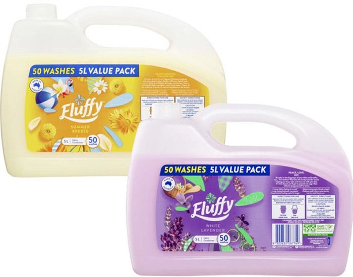 Fluffy Fabric Conditioner 5-Litre