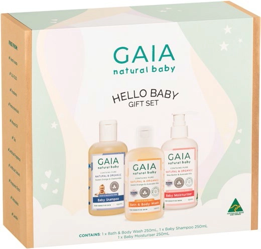 Gaia Hello Baby Gift Set 3x250ml