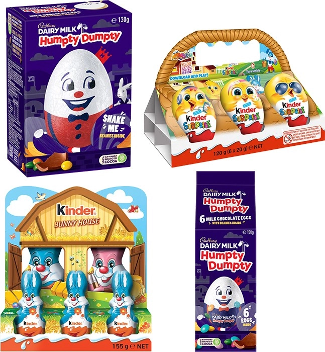 Humpty Dumpty and Kinder Easter Chocolate