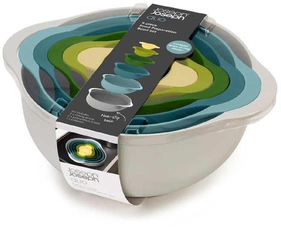 Joseph Joseph Duo 6-Piece Food Preparation Bowl Set