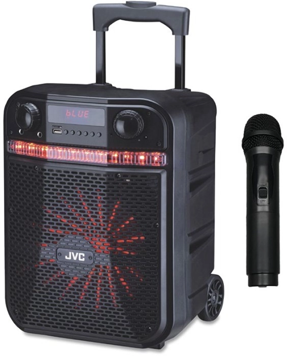 JVC Bluetooth Trolley Speaker with Wireless Microphone