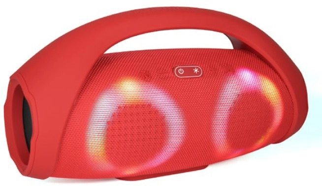 JVC Portable Bluetooth Boombox with Microphone - Red