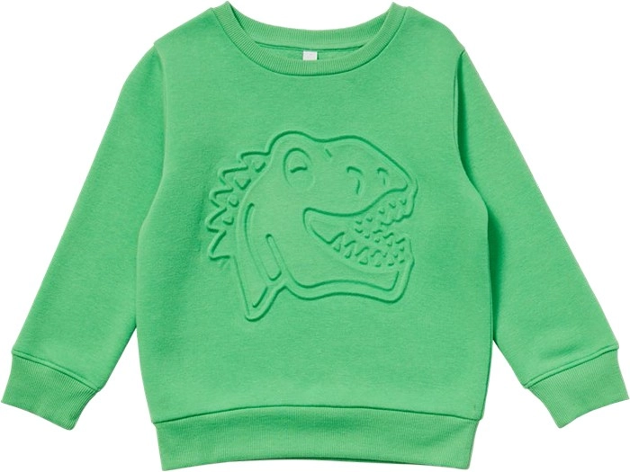 K-D Kids Embossed Sweatshirt - Absinthe Green