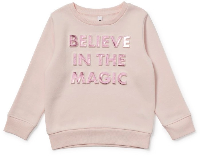 K-D Kids Embossed Sweatshirt - Light Pink