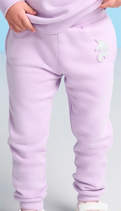 K-D Kids Embossed Trackpant - Pastel Lilac