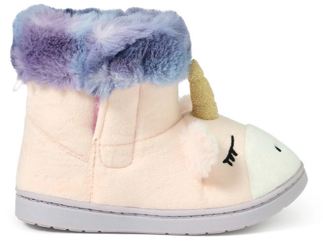 K-D Kids Unicorn Slipper Boots