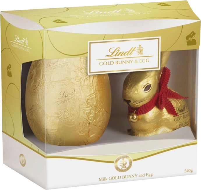 Lindt Assorted Gold Bunny & Egg Gift Boxes 240g