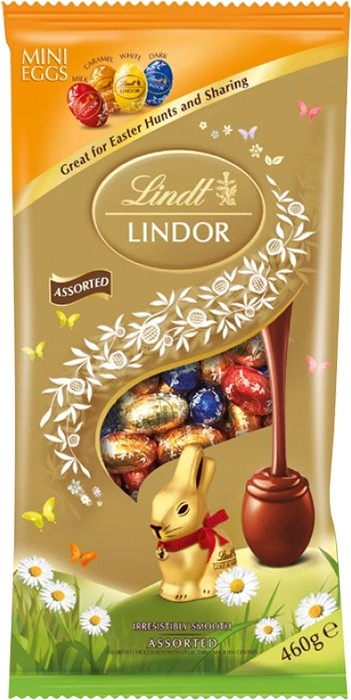 Lindt Lindor Mini Assorted Easter Eggs Bag 460g