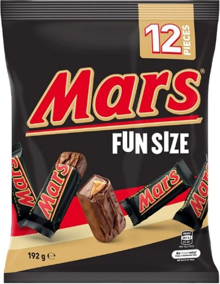 Mars Halloween Chocolate Fun Size Snack & Share Bag 12 Pieces 192g