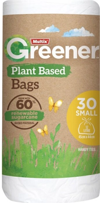 Multix 30-Pack Greener Plant Based Kitchen Tidy Bags