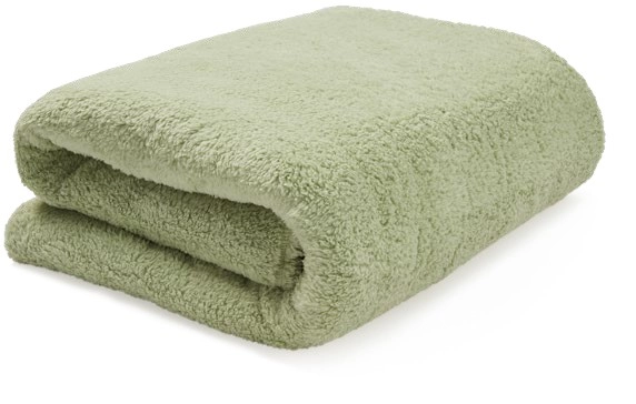 NEW Brilliant Basics Teddy Fleece Blanket 2.1m x 2.4m Double/Queen - Green