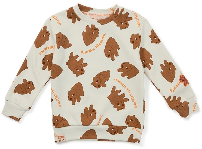 NEW Emma Memma Waffles The Wombat Sweatshirt