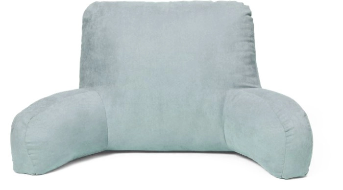 NEW Openook Back Rest Faux Suede Pillow - Ice Green