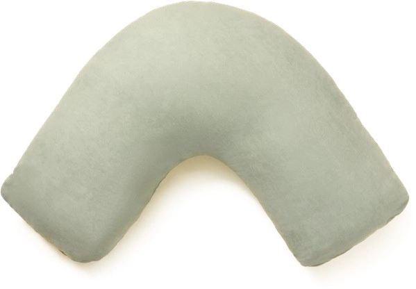 NEW Openook Curve Faux Suede Pillow - Iceberg Green