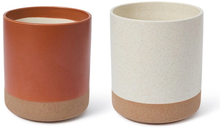 NEW Openook Glazed Textured Pots 21cm x 18.3cm