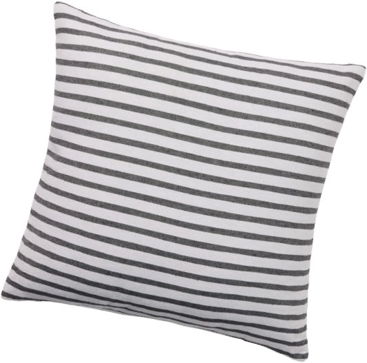 NEW Openook Printed Classic Stripe Cushion 43cm x 43cm - Grey