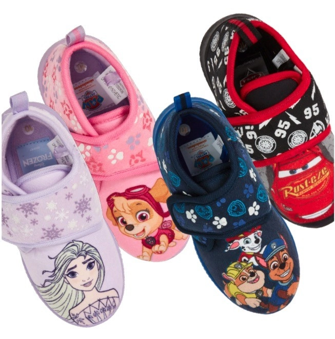 NEW PAW Patrol, Cars or Disney Frozen Kids Tab Slippers