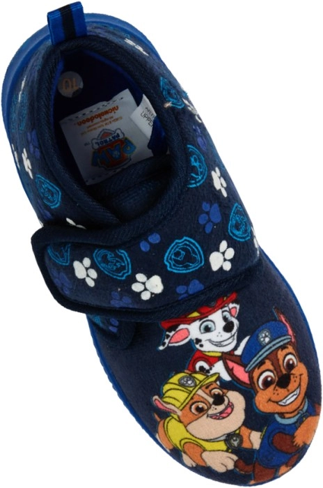 NEW PAW Patrol Kids Tab Slippers - Navy