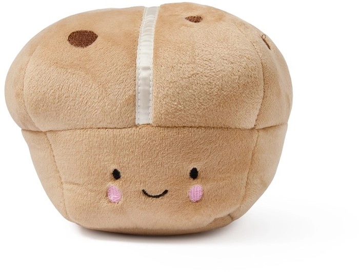 NEW Perfect Pet Easter Hot Cross Bun Dog Toy