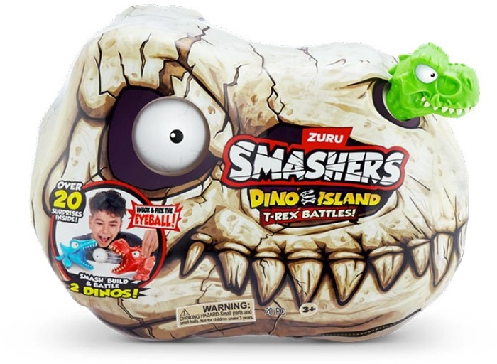 NEW Zuru Smashers Mini Dinosaur Island T-Rex Battles Playset