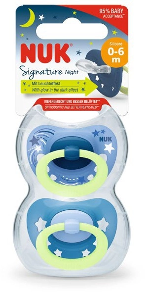 NUK 2-Pack Signature Nights Soothers