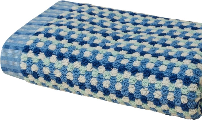 Openook Dobby Bath Towel - Blue