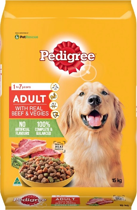 Pedigree Dry Dog Food Beef & Vegetables 15kg