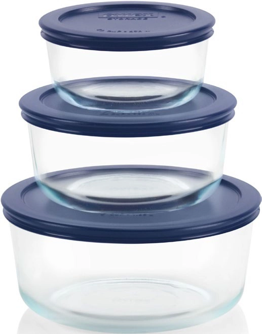 Pyrex 6-Piece Simply Store Round Storage Set