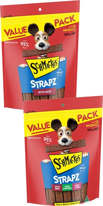 Schmackos Strapz Dog Treats 500g