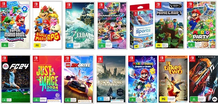 Selected Nintendo Games-Easter Catalogue