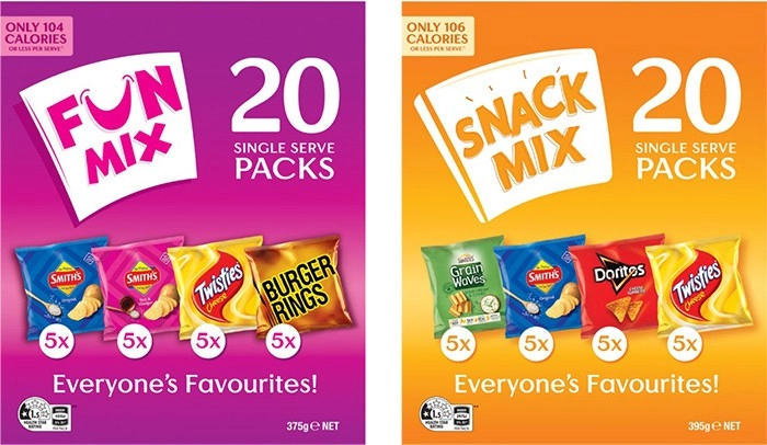 Smith’s 20-Pack Fun or Snack Mix Variety Multipacks 375g