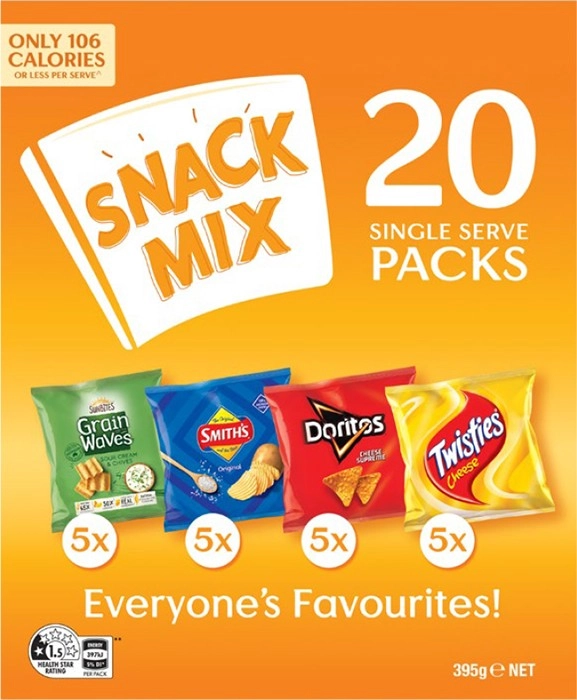 Smith’s 20-Pack Snack Mix Multipack 375g