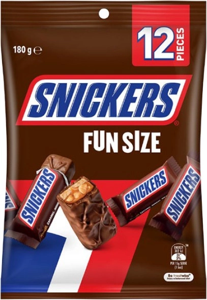 Snickers Halloween Chocolate Fun Size Snack & Share Bag 12 Pieces 180g