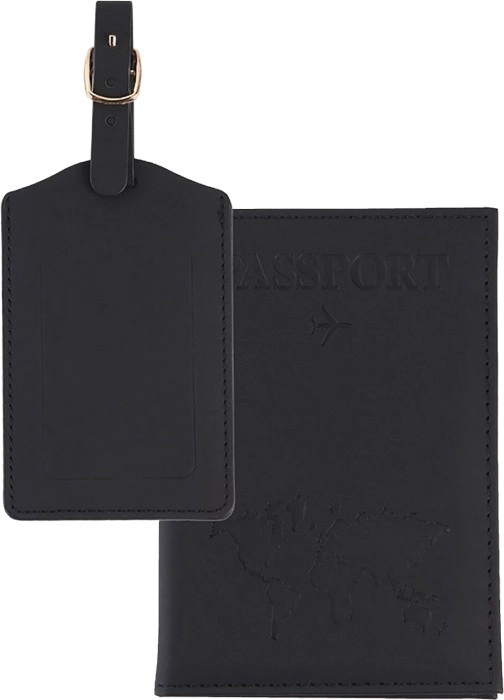 +Swiss 2-Piece Passport Wallet & ID Tag Set