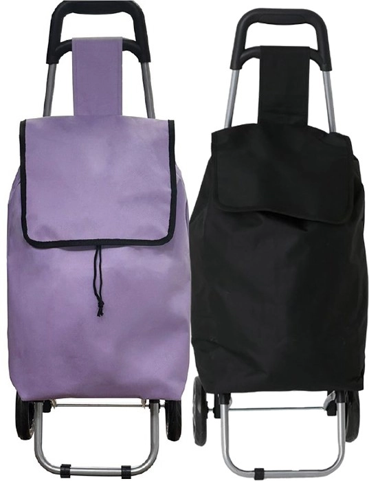 Swiss+Alps Basics Shopping Trolley - Lilac or Black