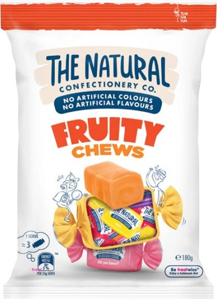 The Natural Confectionery Co. Fruity Chews 180g