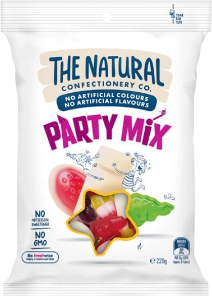 The Natural Confectionery Co. Party Mix 220g