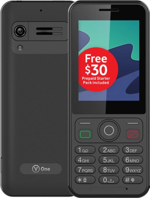 Vodafone V One 4G Prepaid Bundle - Black