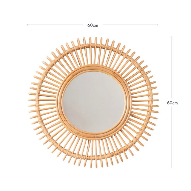 Amilla Rattan Mirror by Habitat