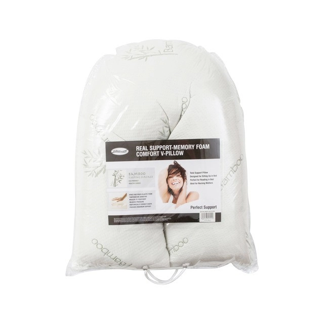 Chipped Memory Foam Comfort V Pillow by Sensational