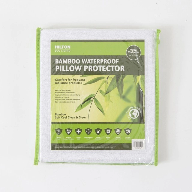 Eco Living Bamboo Waterproof Pillow Protector by Hilton