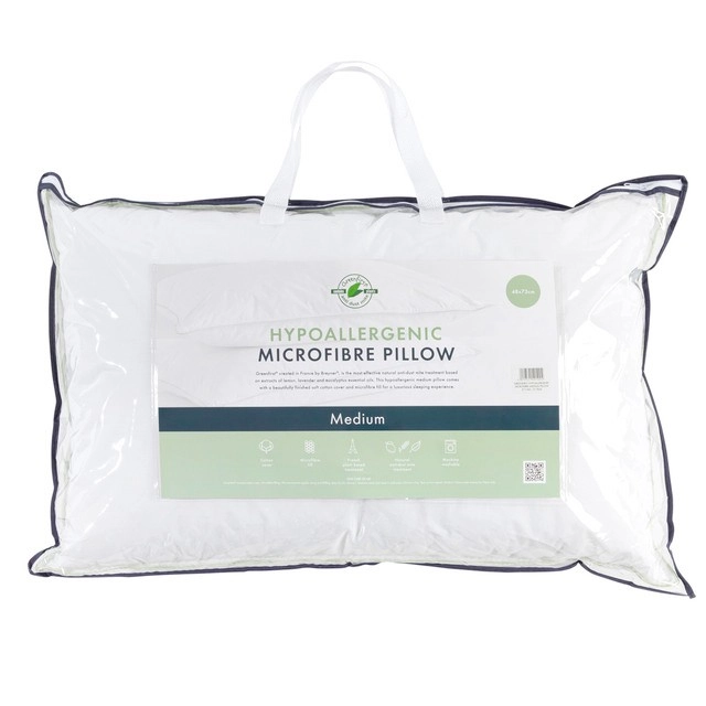 Hypoallergenic Microfibre Medium Pillow by Greenfirst®