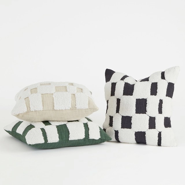 Kova Check Tufted Cushion by M.U.S.E.