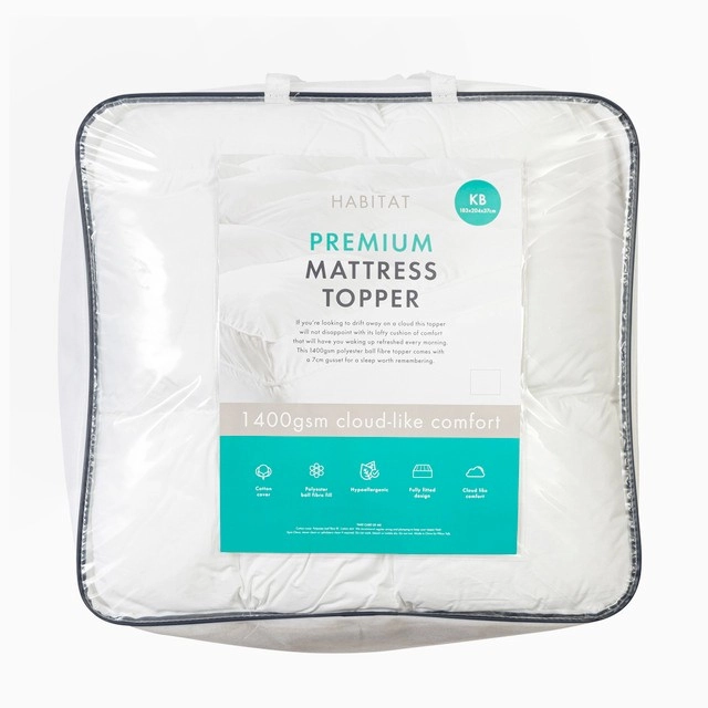 Premium 1400gsm Mattress Topper by Habitat