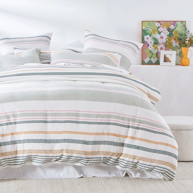 Rylan Stripe Quilt Cover Set by Habitat