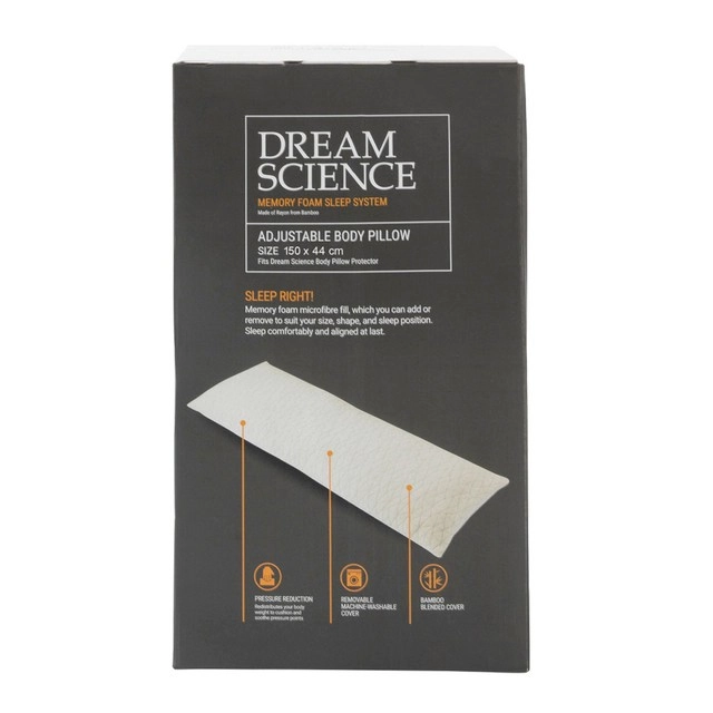 Adjustable Memory Foam Body Pillow by Dream Science