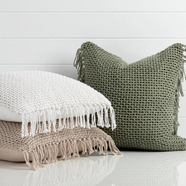 Calypso Knit Square Cushion by Habitat